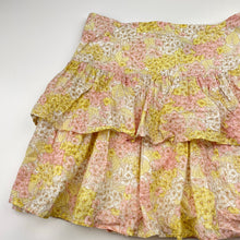 Load image into Gallery viewer, Girls Bardot Junior, lined lightweight floral skirt, adjustable, L: 37cm, EUC, size 10,  