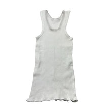 Load image into Gallery viewer, Unisex Bonds, ribbed cotton singlet top, FUC, size 0,  