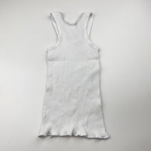 Load image into Gallery viewer, Unisex Bonds, ribbed cotton singlet top, FUC, size 0,  