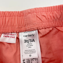 Load image into Gallery viewer, Girls Carter's, lightweight cotton shorts, elasticated, GUC, size 3,  