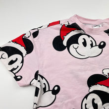 Load image into Gallery viewer, Girls Disney, Mickey Mouse Christmas cotton tee / top, GUC, size 9,  