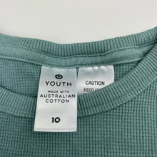 Load image into Gallery viewer, Unisex Target, waffle Aust cotton pyjama top, GUC, size 10,  