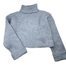 Load image into Gallery viewer, Girls Zara, chunky knit cropped sweater / jumper, EUC, size 9-10,  
