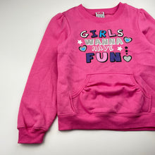 Load image into Gallery viewer, Girls Kids Stuff, fleece lined sweater / jumper, GUC, size 6,  
