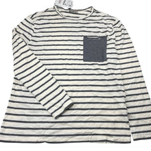 Load image into Gallery viewer, Boys Zara, striped soft feel long sleeve tee / top, NEW, size 11-12,  