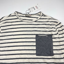 Load image into Gallery viewer, Boys Zara, striped soft feel long sleeve tee / top, NEW, size 11-12,  