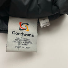Load image into Gallery viewer, Unisex Gondwana, black puffer vest / sleeveless jacket, EUC, size 8,  