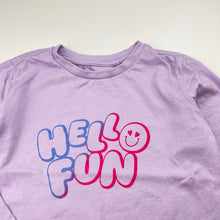Load image into Gallery viewer, Girls Anko, purple cotton long sleeve tee / top, EUC, size 5,  