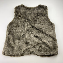 Load image into Gallery viewer, Girls Miss Understood, lined faux fur vest, single hook fasten, GUC, size 14,  