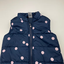 Load image into Gallery viewer, Girls Kids &amp; Co, navy puffer vest / jacket, EUC, size 3,  