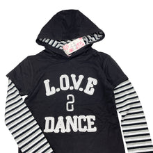 Load image into Gallery viewer, Girls Funky Babe, stretchy long sleeve hooded top, NEW, size 10,  
