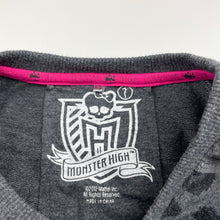 Load image into Gallery viewer, Girls MONSTER HIGH, grey sweater / jumper, skull, GUC, size 7,  