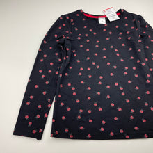 Load image into Gallery viewer, Girls Target, stretchy long sleeve tee / top, ladybirds, NEW, size 7,  