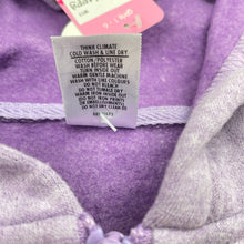 Load image into Gallery viewer, Girls Target, embroidered fleece lined zip hoodie sweater, NEW, size 3,  