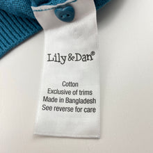 Load image into Gallery viewer, Girls Lily &amp; Dan, knitted cotton cardigan / sweater, EUC, size 4,  