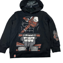 Load image into Gallery viewer, Boys LEGO, Batman fleece lined hoodie sweater , EUC, size 7,  