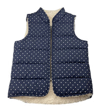 Load image into Gallery viewer, Girls Seed, fleece lined navy puffer vest / jacket, EUC, size 6-7,  