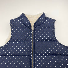 Load image into Gallery viewer, Girls Seed, fleece lined navy puffer vest / jacket, EUC, size 6-7,  
