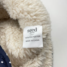 Load image into Gallery viewer, Girls Seed, fleece lined navy puffer vest / jacket, EUC, size 6-7,  