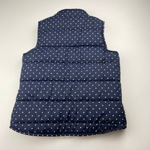 Load image into Gallery viewer, Girls Seed, fleece lined navy puffer vest / jacket, EUC, size 6-7,  
