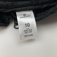 Load image into Gallery viewer, Boys Urban Supply, black puffer vest / sleeveless jacket, EUC, size 10,  