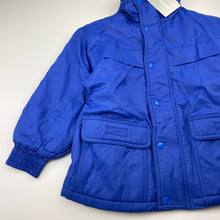 Load image into Gallery viewer, Unisex GOLDEN LEAF, fleece lined jacket / coat, foldaway hood, NEW, size 5,  