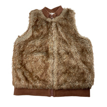 Load image into Gallery viewer, Girls Target, lined zip up faux fur vest, EUC, size 12,  