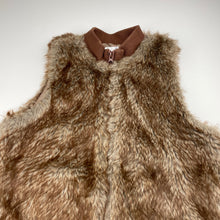Load image into Gallery viewer, Girls Target, lined zip up faux fur vest, EUC, size 12,  