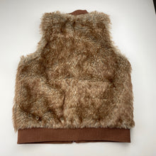 Load image into Gallery viewer, Girls Target, lined zip up faux fur vest, EUC, size 12,  