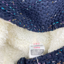 Load image into Gallery viewer, Girls LC Waikiki, fleece lined knitted hooded cardigan / sweater, NEW, size 2-3,  