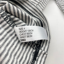 Load image into Gallery viewer, Unisex Kardashian Kids, striped cotton henley top, NEW, size 4,  