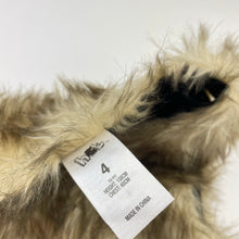 Load image into Gallery viewer, Girls H&amp;T, lined faux fur vest, 2 hook fasten, EUC, size 4,  
