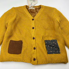 Load image into Gallery viewer, Girls Little Star, fleece lined knitted sweater / cardigan, armpit to armpit: 32cm, shoulder to cuff: 30cm, NEW, size 1-2,  