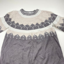 Load image into Gallery viewer, Girls Target, grey &amp; pink knitted sweater / jumper, GUC, size 10,  