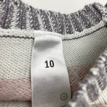 Load image into Gallery viewer, Girls Target, grey &amp; pink knitted sweater / jumper, GUC, size 10,  