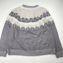 Load image into Gallery viewer, Girls Target, grey &amp; pink knitted sweater / jumper, GUC, size 10,  