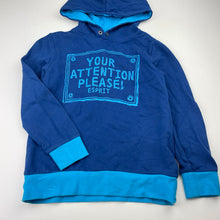 Load image into Gallery viewer, Boys Esprit, blue cotton hoodie sweater, EUC, size 6-7,  