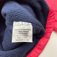 Load image into Gallery viewer, Girls Lily &amp; Dan, fleece lined waterproof jacket / coat, EUC, size 3,  