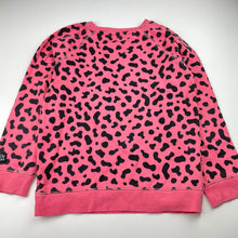 Load image into Gallery viewer, Girls aaxs, fleece lined cotton sweater / jumper, dog, EUC, size 7-8,  