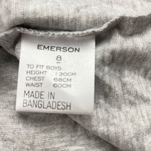 Load image into Gallery viewer, Boys Emerson, blue &amp; grey long sleeve tee / top, NEW, size 8,  