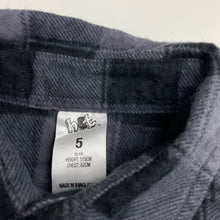 Load image into Gallery viewer, Boys H&amp;T, flannel cotton long sleeve shirt, EUC, size 5,  