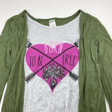 Load image into Gallery viewer, Girls Miss Understood, viscose/cotton long sleeve top, EUC, size 8,  