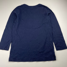 Load image into Gallery viewer, Boys Target, navy cotton long sleeve tee / top, EUC, size 8,  