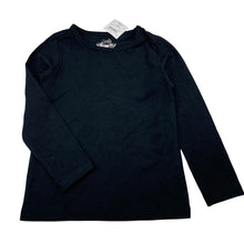 Load image into Gallery viewer, Girls H&amp;T, black stretchy long sleeve tee / top, NEW, size 4,  