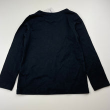 Load image into Gallery viewer, Girls H&amp;T, black stretchy long sleeve tee / top, NEW, size 4,  