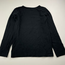 Load image into Gallery viewer, Girls H&amp;T, black stretchy long sleeve tee / top, GUC, size 6,  