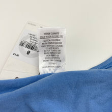 Load image into Gallery viewer, Girls Target, blue stretchy long sleeve tee / top, NEW, size 8,  