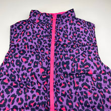 Load image into Gallery viewer, Girls Miss Understood, animal print puffer vest / jacket, EUC, size 10,  