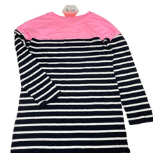 Load image into Gallery viewer, Girls Target, striped cotton long sleeve dress, NEW, size 8, L: 68cm