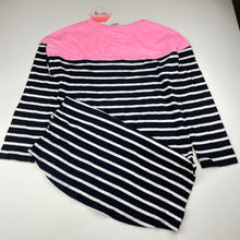 Load image into Gallery viewer, Girls Target, striped cotton long sleeve dress, NEW, size 8, L: 68cm